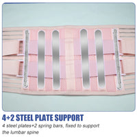 Adjustable Lumbar Support Back Brace for Pain Relief
