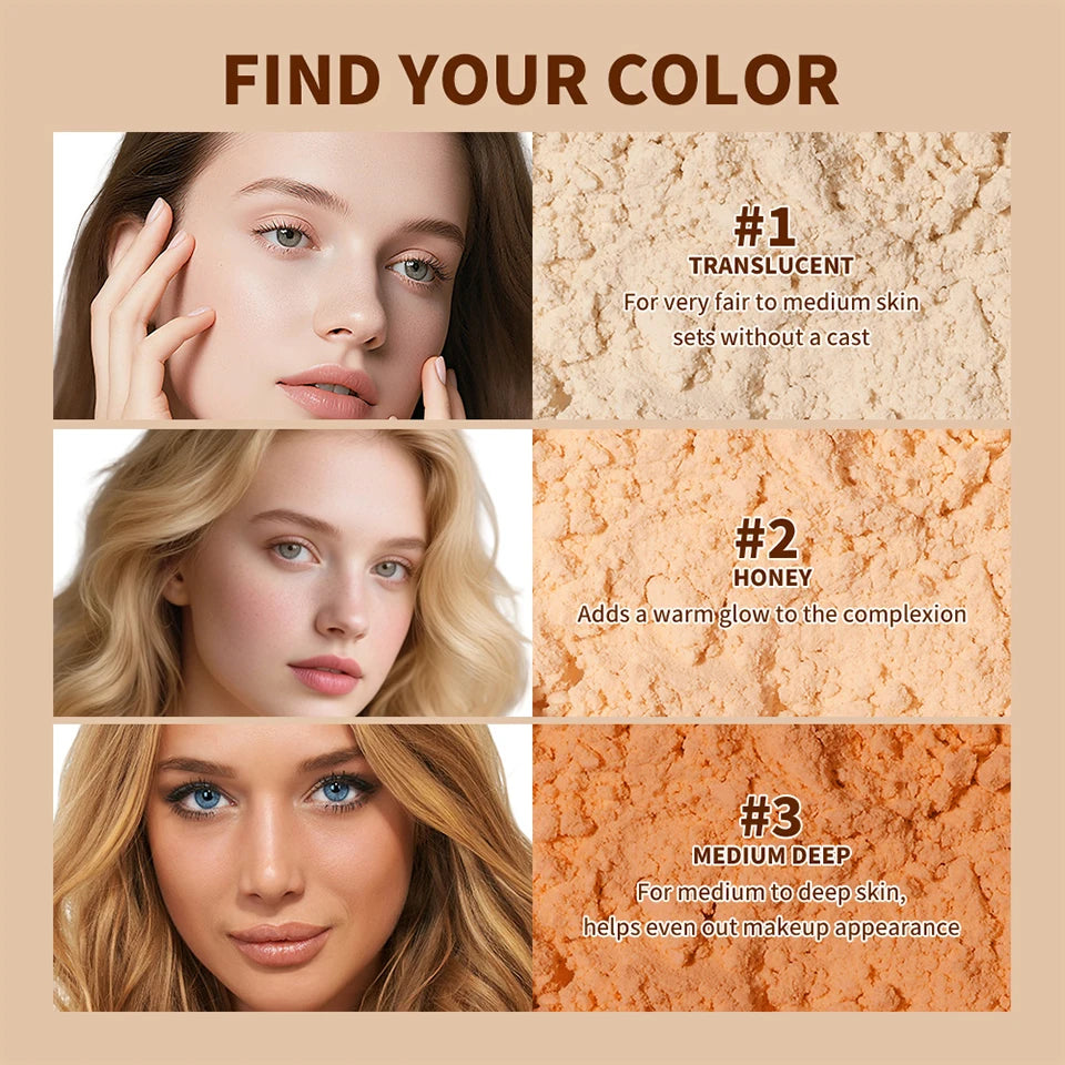 Translucent Loose Setting Powder for Flawless Matte Finish - 9