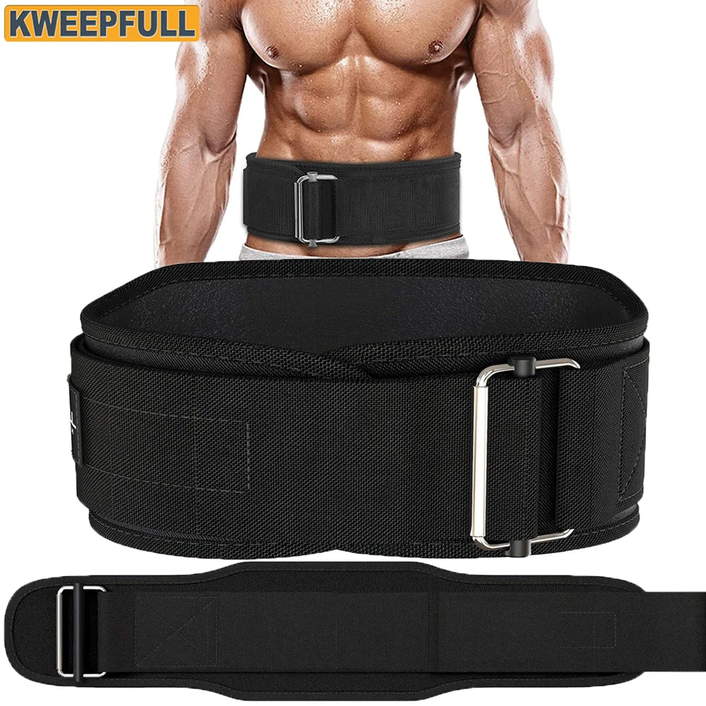 Self-Locking Weight Lifting Belt for Stability and Support - 1