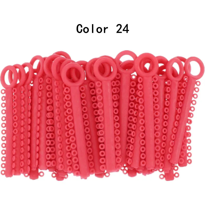 Orthodontic Elastic Ligature Ties for Dental Braces - 24