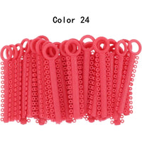 Orthodontic Elastic Ligature Ties for Dental Braces