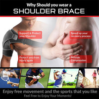 Adjustable Shoulder Support Brace for Pain Relief