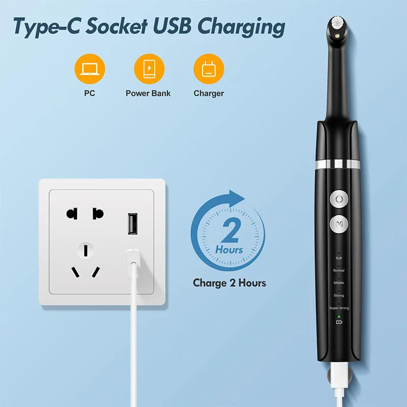 Electric Tooth Polisher for Home Teeth Whitening and Stain Removal - 6