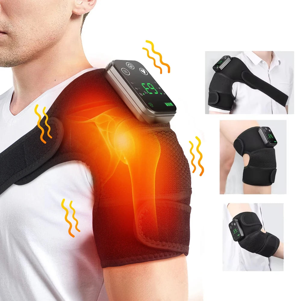 Electric Heated Shoulder Massager with Vibration - 11