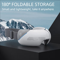 Portable Heated Eye Massager with Bluetooth for Stress Relief