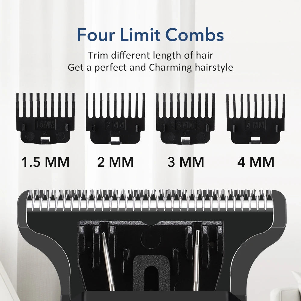 Professional Cordless Hair and Beard Trimmer - 12