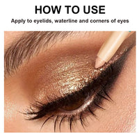 Waterproof Shimmer Eyeshadow Stick for Instant Eye Brightening