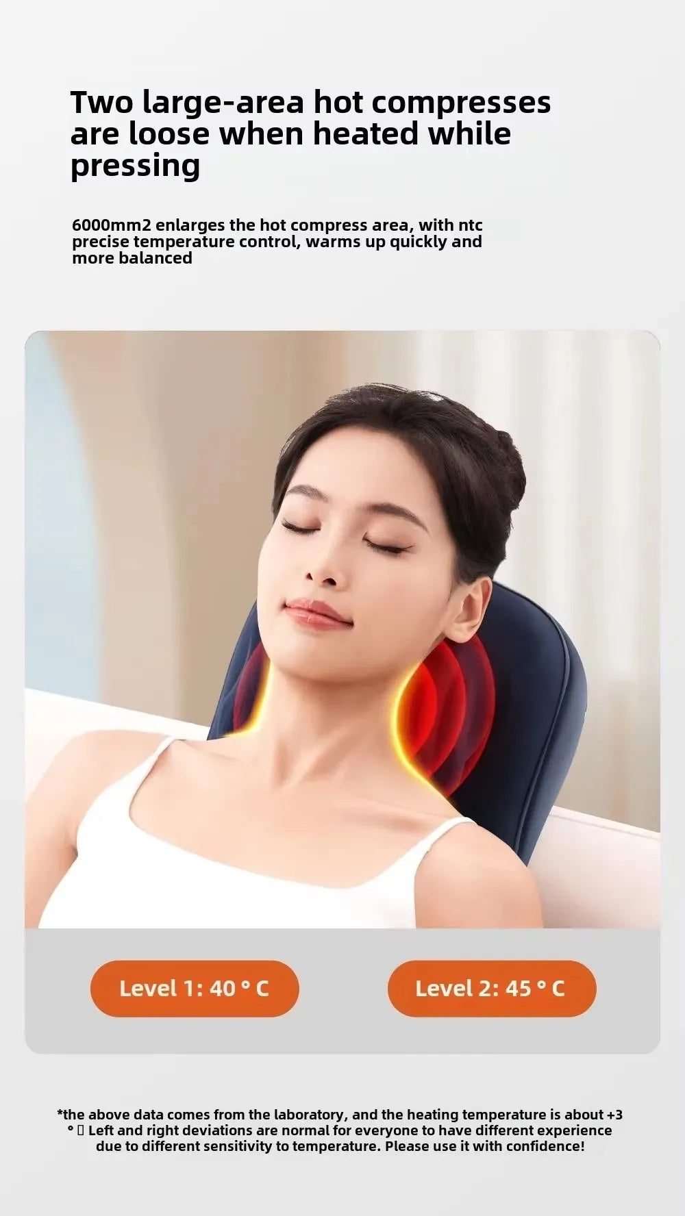 6D Wireless Shiatsu Neck and Shoulder Massage Pillow - 18