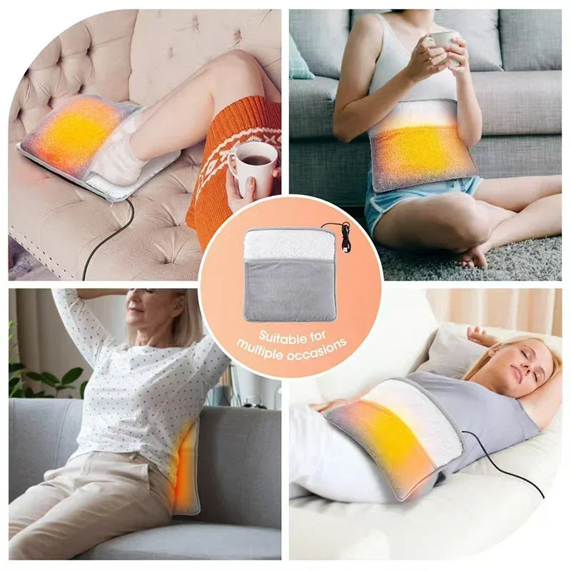 USB Heated Foot Warmer Plush Heating Pad - 4