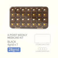 7-Day Portable Weekly Pill Organizer and Medication Dispenser