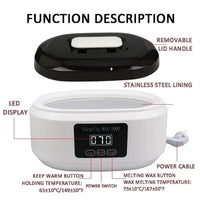 Professional Paraffin Wax Bath Warmer for Hand and Foot Spa