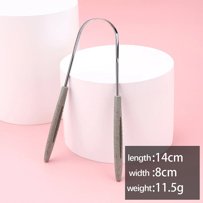Professional Metal Tongue Scraper for Fresh Breath - 20