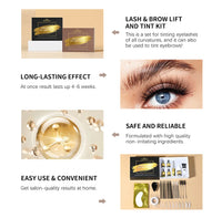 Professional Eyelash Lift and Eyebrow Tinting Kit