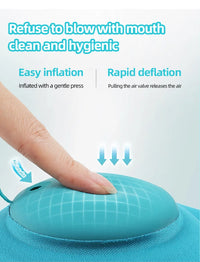 Inflatable Travel Pillow for Neck, Back, and Leg Support