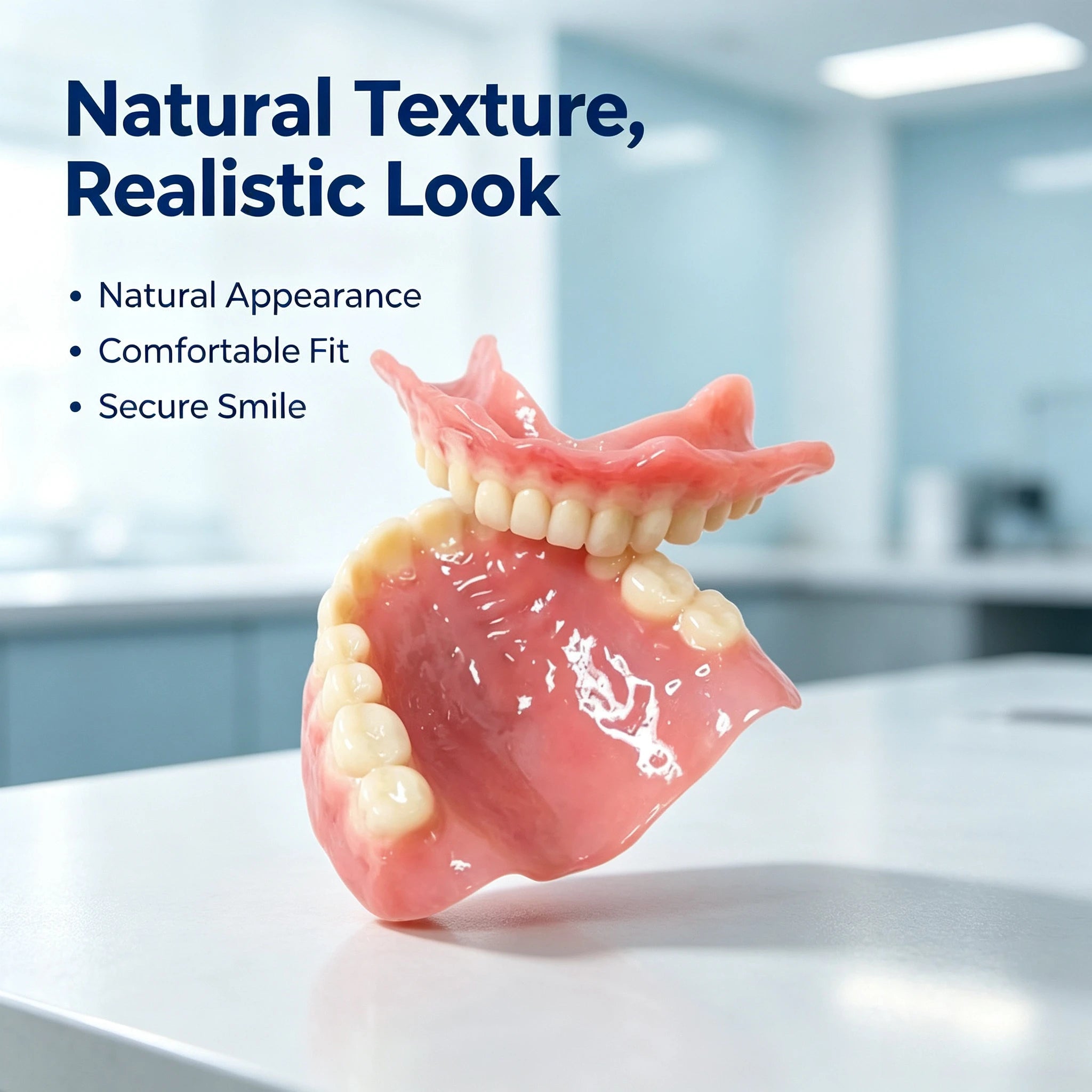 Realistic Temporary Denture Set for a Confident Smile - 1