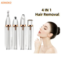 4-in-1 Painless Electric Hair Removal Shaver