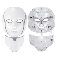 7-Color LED Facial and Neck Light Therapy Mask