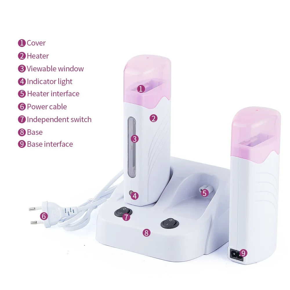 Dual Electric Roll-On Wax Heater for Hair Removal - 8