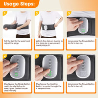 Cordless Lower Back Massager with Airbag Compression & Heat