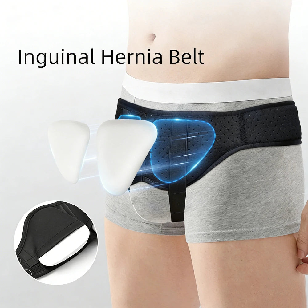 Adjustable Inguinal Hernia Support Belt with Compression Pads - 2