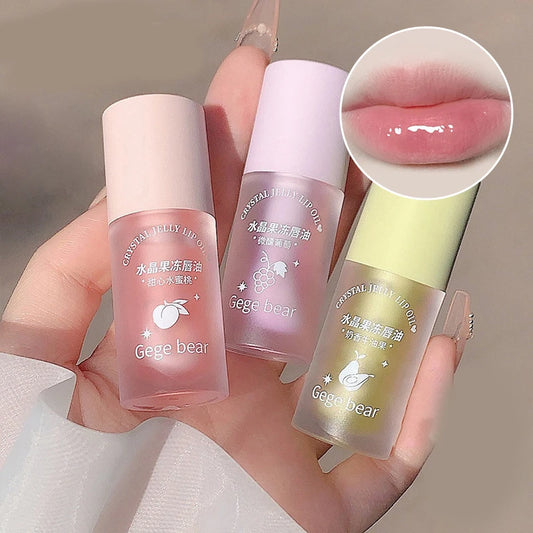Hydrating Crystal Jelly Lip Oil for Smooth Glossy Lips