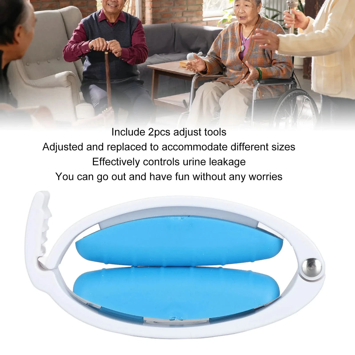 Adjustable Silicone Incontinence Clamp for Men