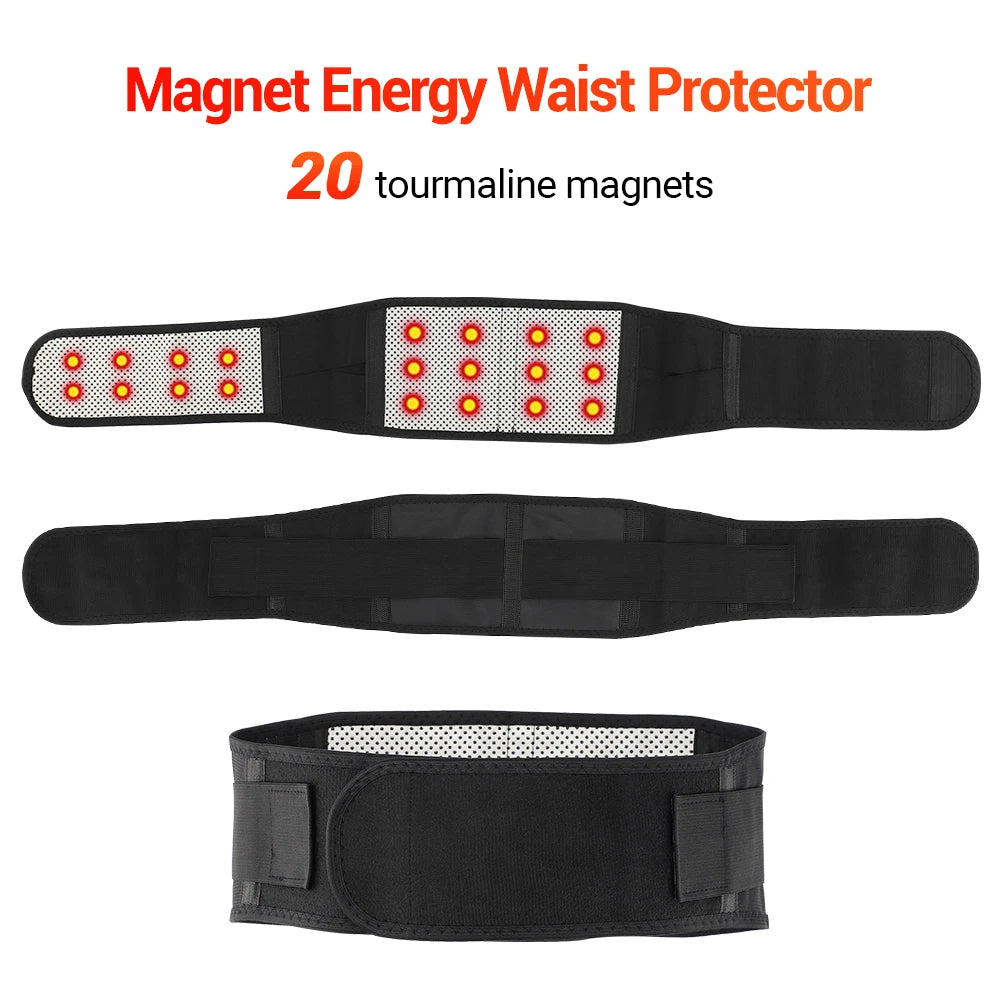 Self-Heating Tourmaline Magnetic Waist Support Belt - 1
