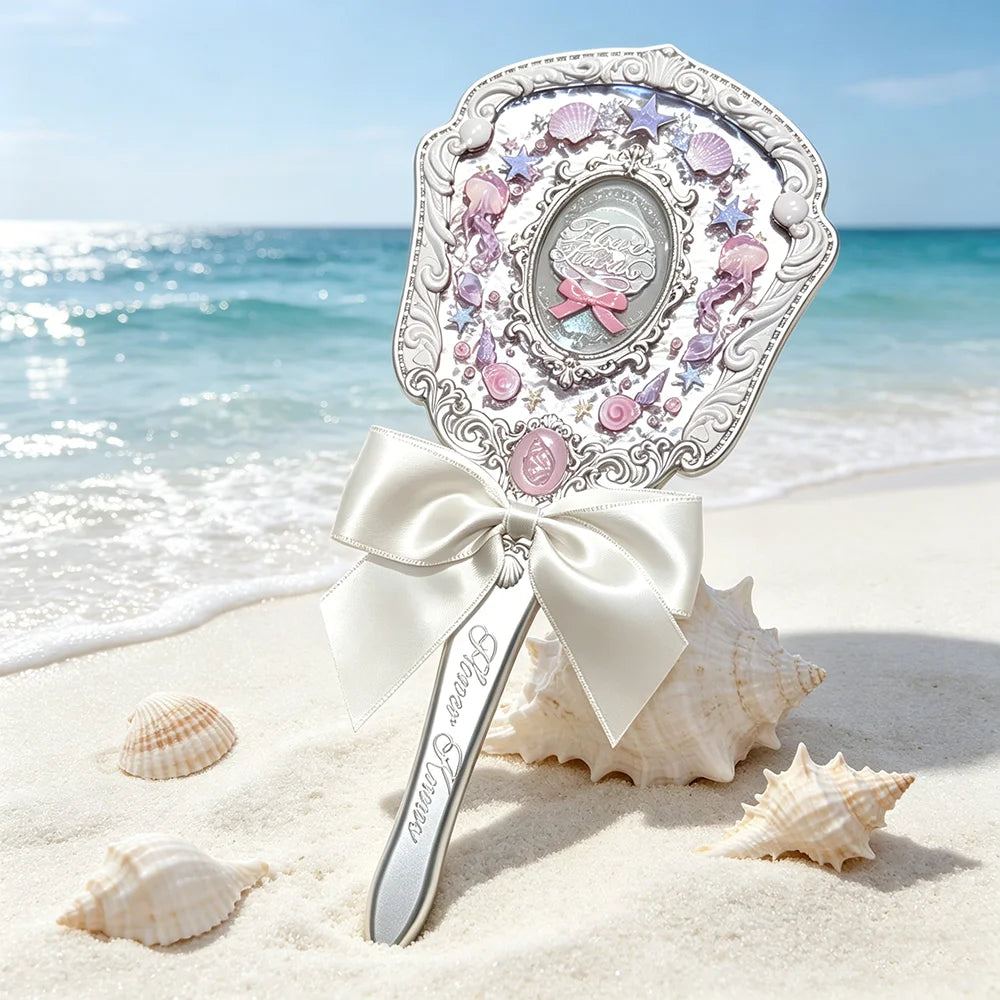 Ocean Theme Aesthetic Handheld Makeup Mirror - 16
