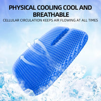Ergonomic Honeycomb Cooling Gel Seat Cushion for Pain Relief
