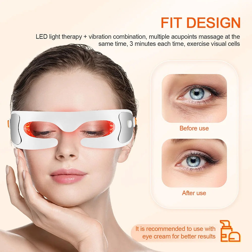 Electric LED Red Light Eye Massager for Fatigue Relief - 6