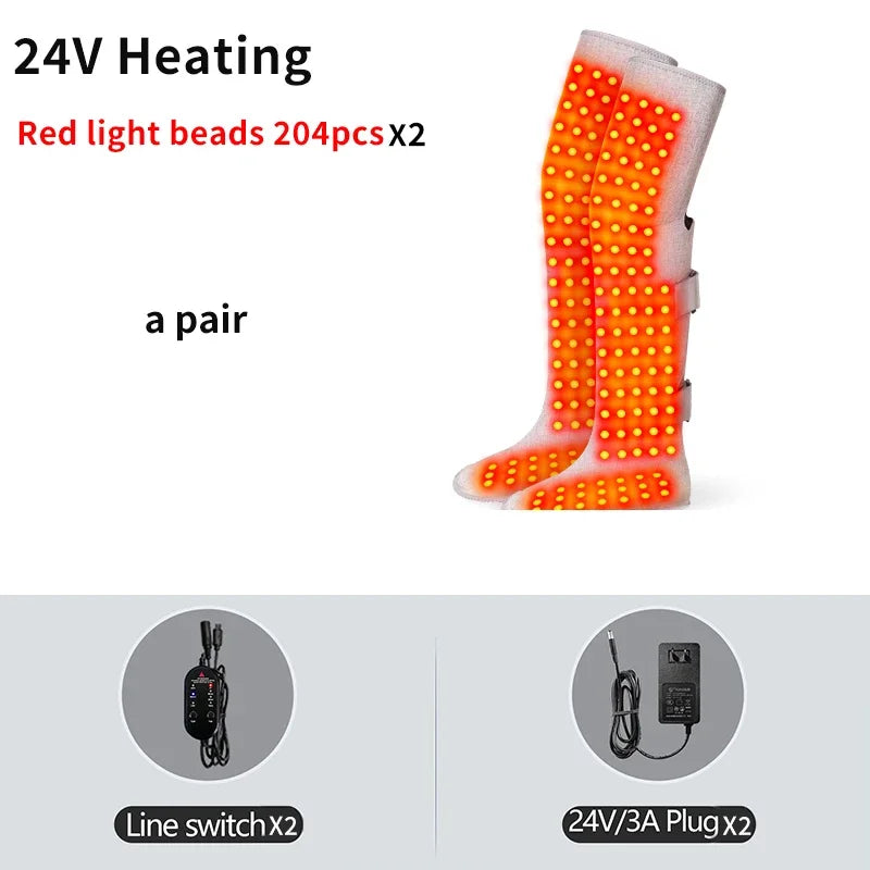 Red Light Therapy Heated Leg Massager for Pain Relief - 17