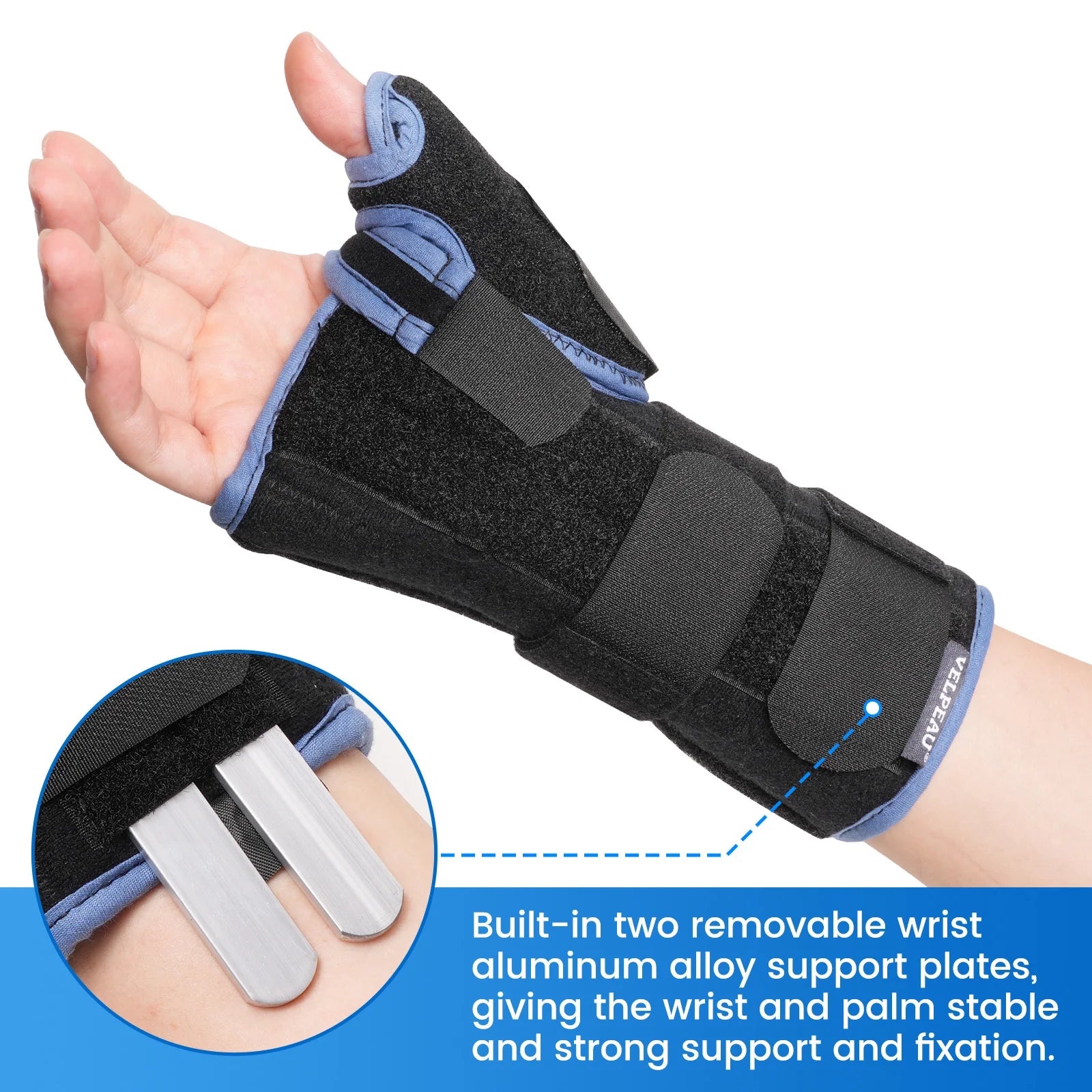 Adjustable Wrist and Thumb Support Splint for Pain Relief - 3