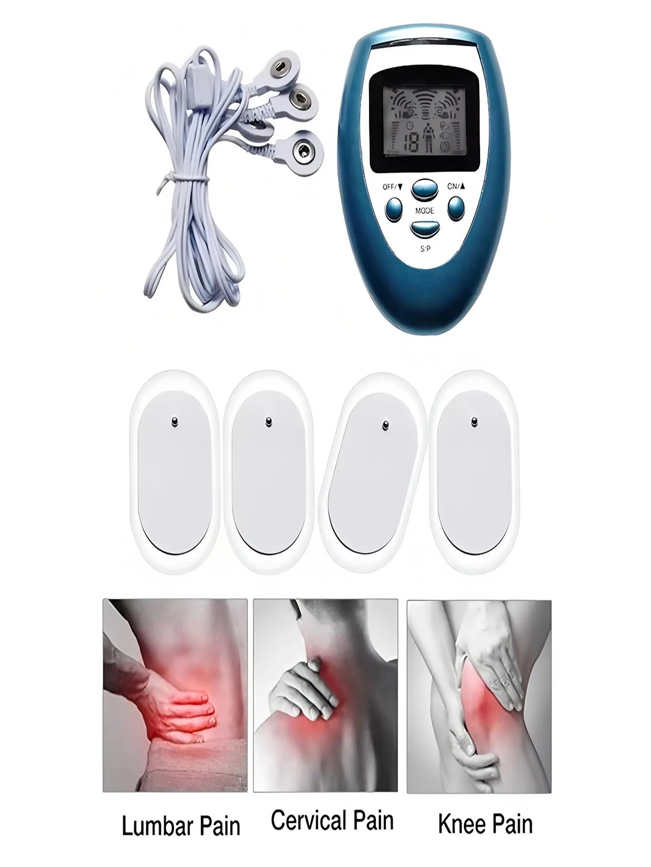 Electric Pulse TENS Muscle Stimulator for Pain Relief - 6