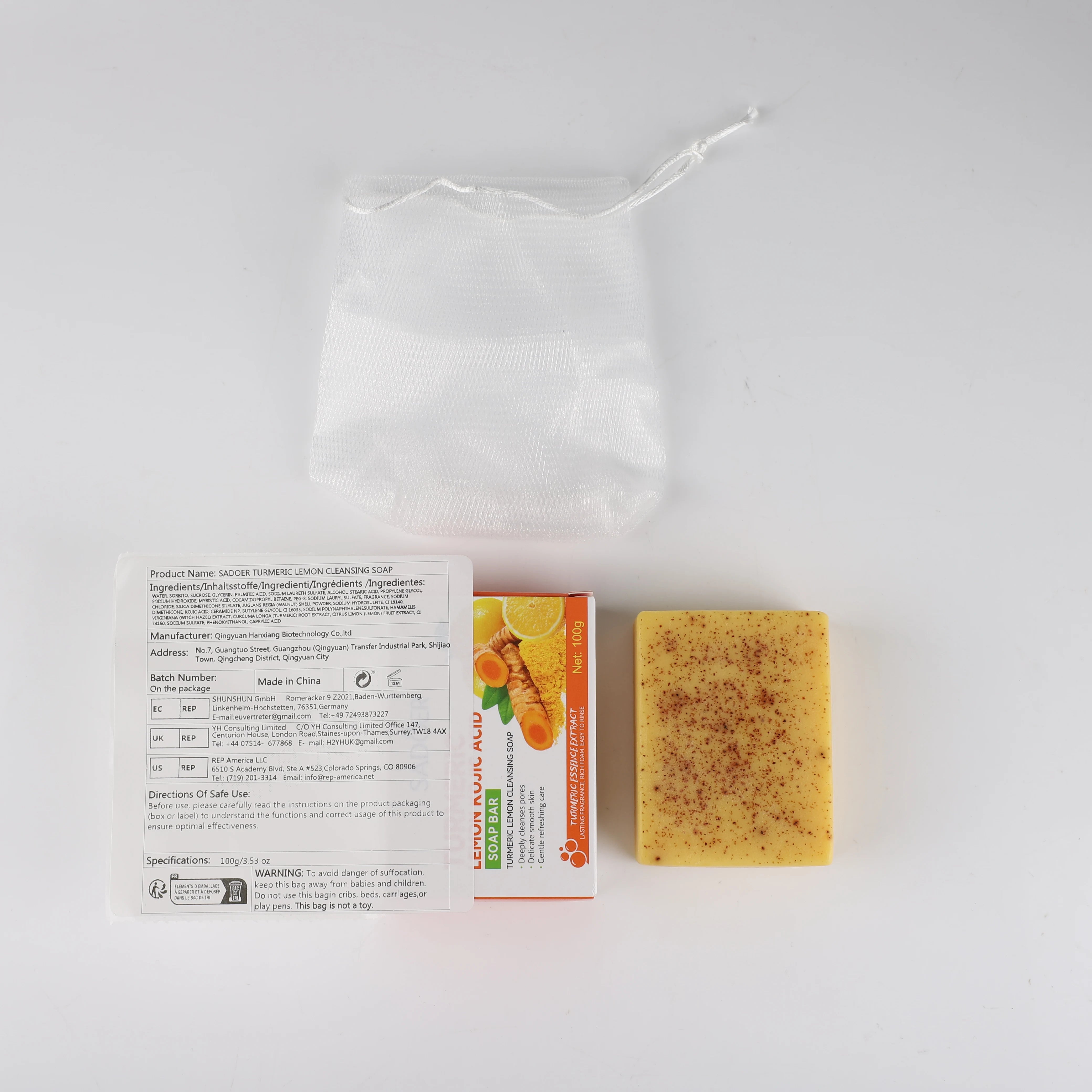 Turmeric Kojic Acid Brightening Soap for Dark Spots - 6