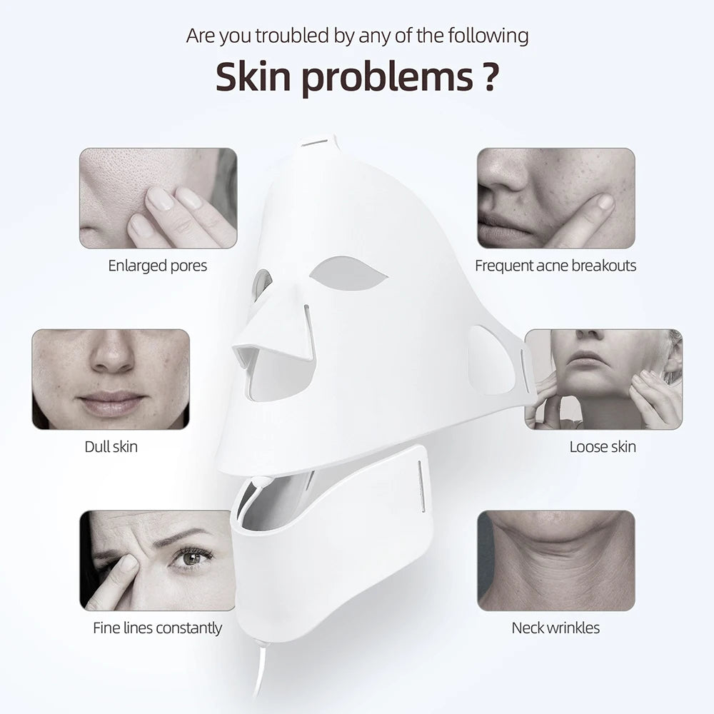 7-Color Photon LED Face and Neck Therapy Mask - 5