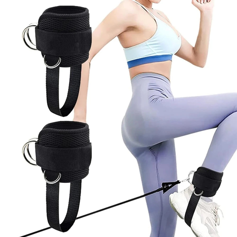 Adjustable Ankle Straps for Cable Machines and Glute Workouts