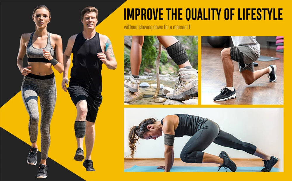 Adjustable Elastic Compression Support Wrap for Joints and Muscles - 10