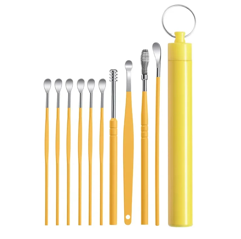 Professional Stainless Steel Ear Wax Removal Kit - 16