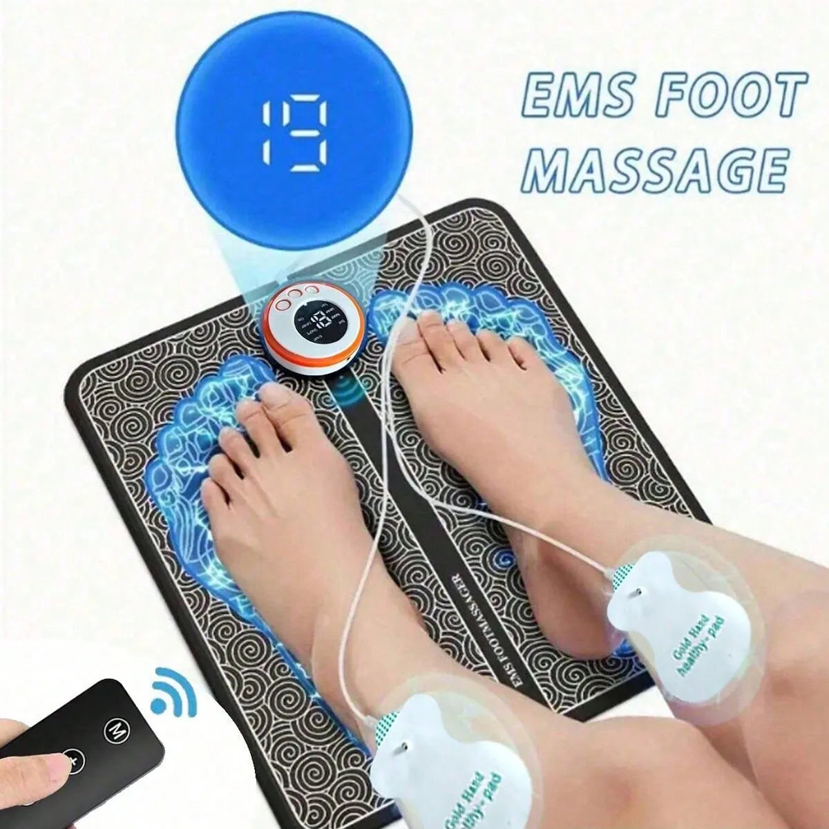 EMS Electric Foot Massage Mat for Pain Relief - 9