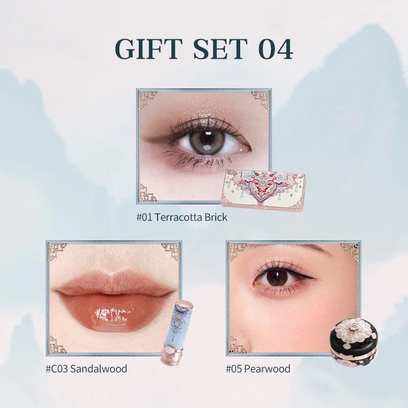 Butterfly Theme Elegant 3-Piece Makeup Gift Set - 9