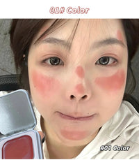 Matte Cream Cheek Blusher Palette for Natural Glow