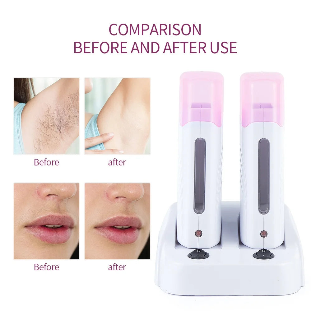 Dual Electric Roll-On Wax Heater for Hair Removal - 16