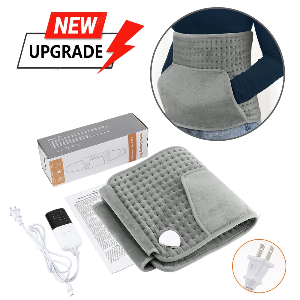 Electric Heated Waist Wrap for Pain Relief and Warmth - 35
