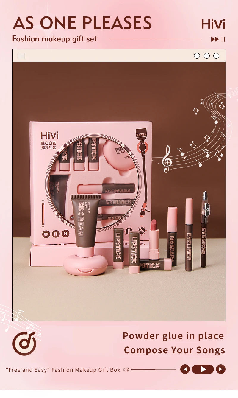 9-Piece Professional Full Face Makeup Gift Set - 7