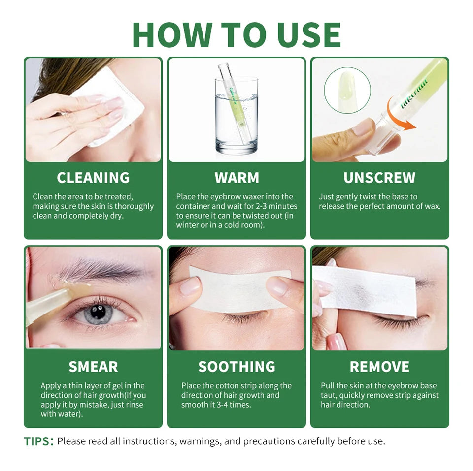Precision Eyebrow Waxing Wand for Salon-Quality Brows at Home - 15