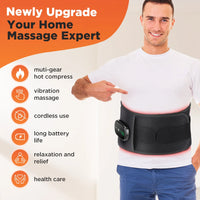 Heated Lumbar Massage Belt for Back Pain Relief