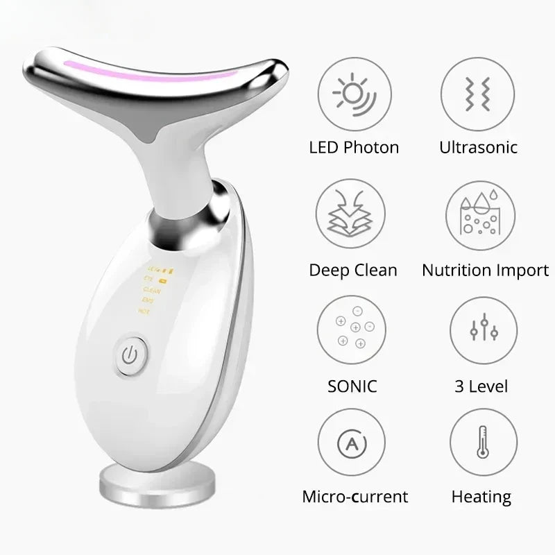 7-Color LED Neck and Face Lifting Massager - 5