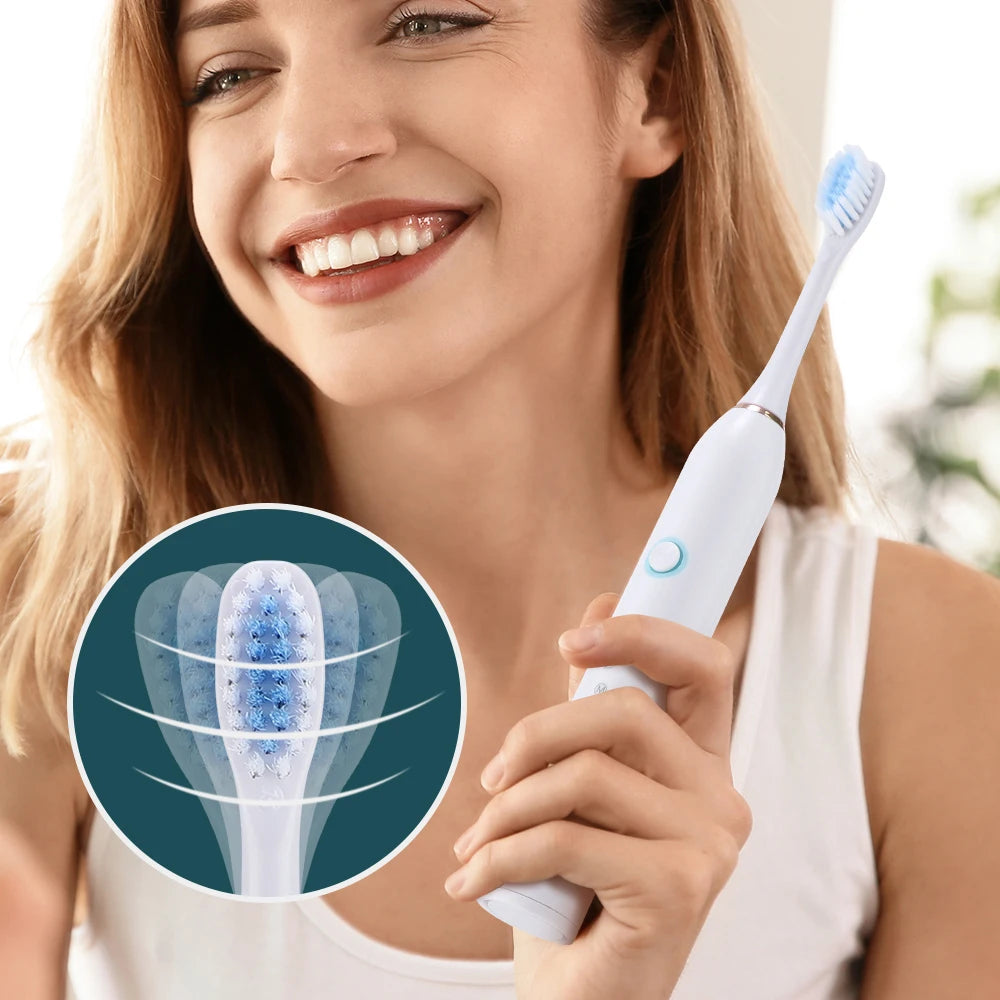 Rechargeable Sonic Electric Toothbrush with 6 Modes - 2
