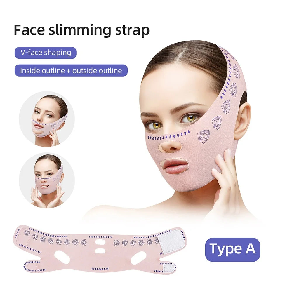 Reusable V-Line Face Slimming and Chin Lifting Strap - 13