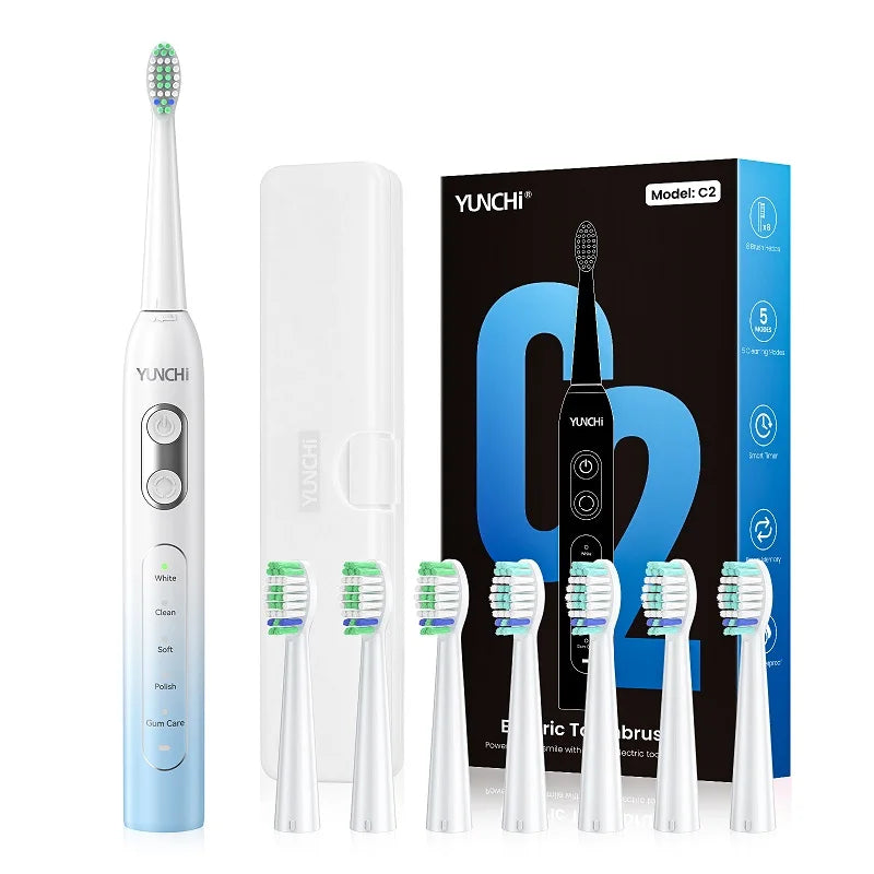 Ultrasonic Electric Toothbrush with 8 Brush Heads - 22
